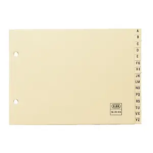 Elba Índices Alfabéticos Cartulina 4º AZ 15P Beige