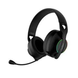 Coolbox Headset Bluetooth WB01 RGB Negro BT 5.4 2.4GHz Jack 3.5mm USB-A y USB-C