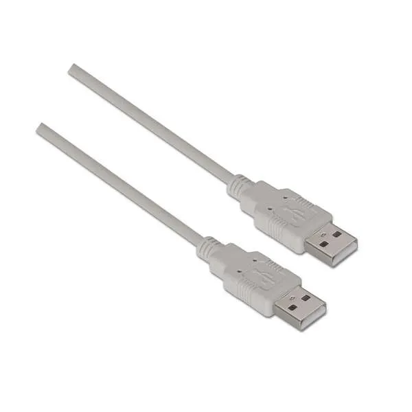 AISENS A101-0021 Cable USB 2.0 1 m USB A Beige