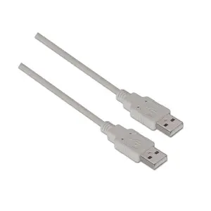 AISENS A101-0021 Cable USB 2.0 1 m USB A Beige