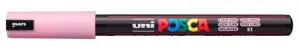 Posca Marcador PC-1MR Punta Extrafina 0.7mm Rosa Claro No Permanente