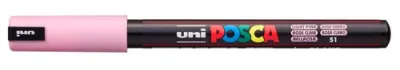 Posca Marcador PC-1MR Punta Extrafina 0.7mm Rosa Claro No Permanente