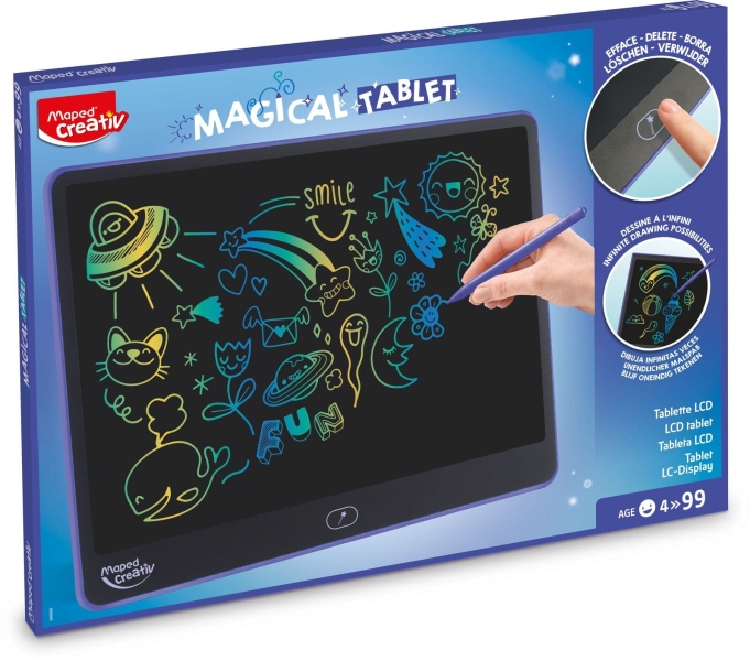 Maped Magical Tablet - Tableta Lcd 16" De Gran Formato Para Dibujar - Para Niños A Partir De 4 Años