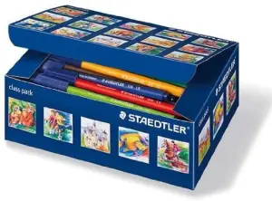 Staedtler Noris 326 Pack de 100 Rotuladores Punta Fina Tinta Base Agua Colores Surtidos