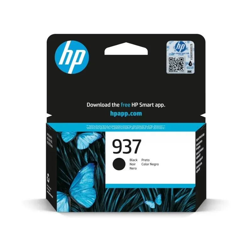 HP Tinta Negra Nº 937 para OfficeJet Pro 9110B, 9120 AIO, 9130 All-in-One