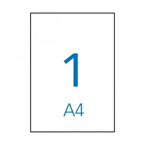 Apli Etiquetas Adhesivas 210x297mm Inkjet Poliester Blanco 10 Hojas