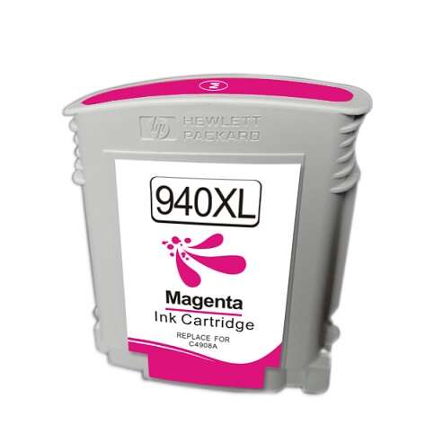 Generico Hp 940Xl Magenta Cartucho De Tinta - Reemplaza C4908Ae