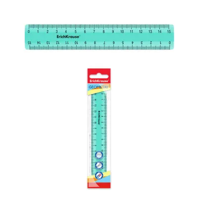 ErichKrause Regla Pastel Mint 15cm Bolsa de Polietileno