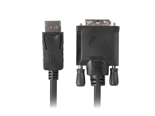 Lanberg Adaptador de Cable de Vídeo DisplayPort a DVI-D 1,8 m Negro