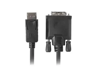 Lanberg Adaptador de Cable de Vídeo DisplayPort a DVI-D 1,8 m Negro