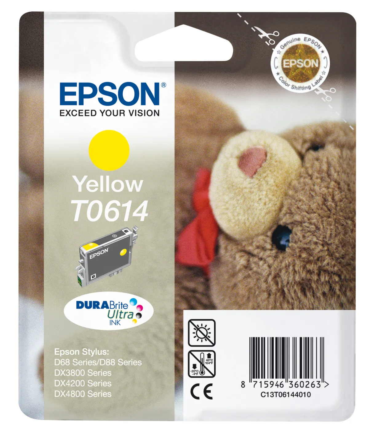 Epson Tinta Amarilla Stylus D 68 88 88 Plus para DX 3800 3850 4200 4250 4800 4850