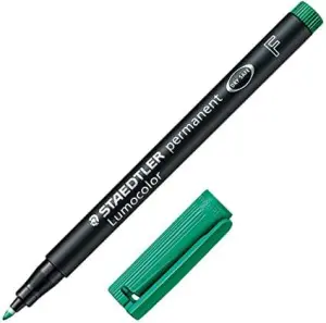 Staedtler Lumocolor 318 Rotulador Permanente Verde Punta Fina 0.6mm Secado Rápido