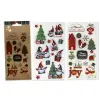 Bismark Pack de 1 Hoja de Pegatinas Navideñas - 2 Diseños Aleatorios