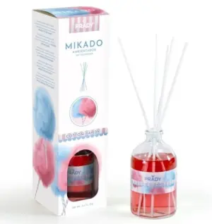 Prady Ambientador Mikado Algodón de Azúcar 100ml con Varitas Difusoras
