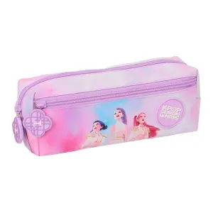 Safta Portatodo K-Pop Demon Hunters - 3 Compartimentos con Cremallera - 22x8.5x6cm