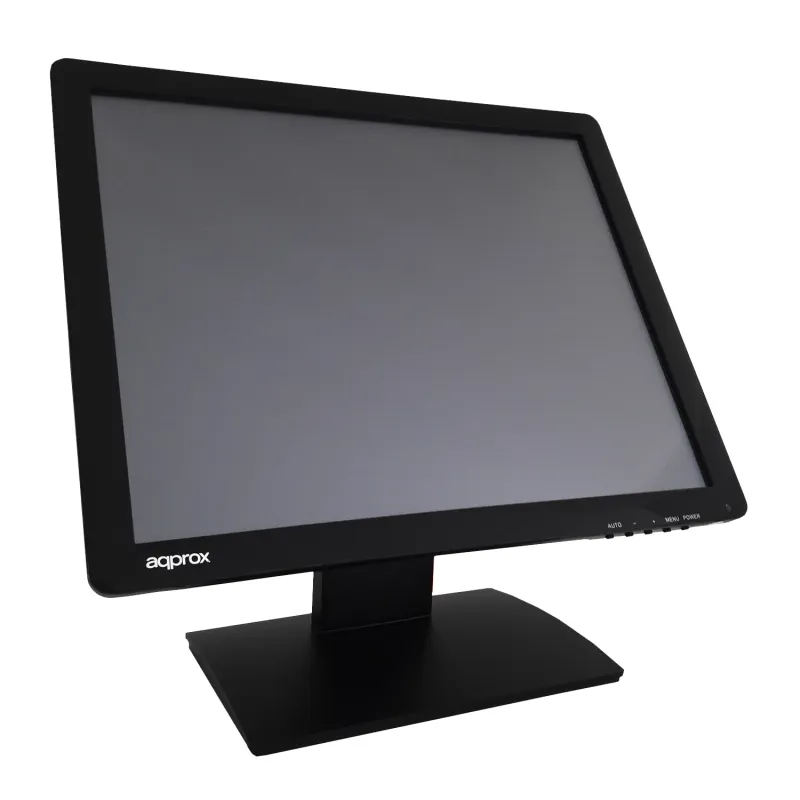 MONITOR 17" TACTIL TPV APPROX APPMT17W5 VGA, USB, NEGRO 5MS 300cd/m2 INCLINABLE BASE ANTIVIBRACIÓN, TACTIL DE 5 HILOS