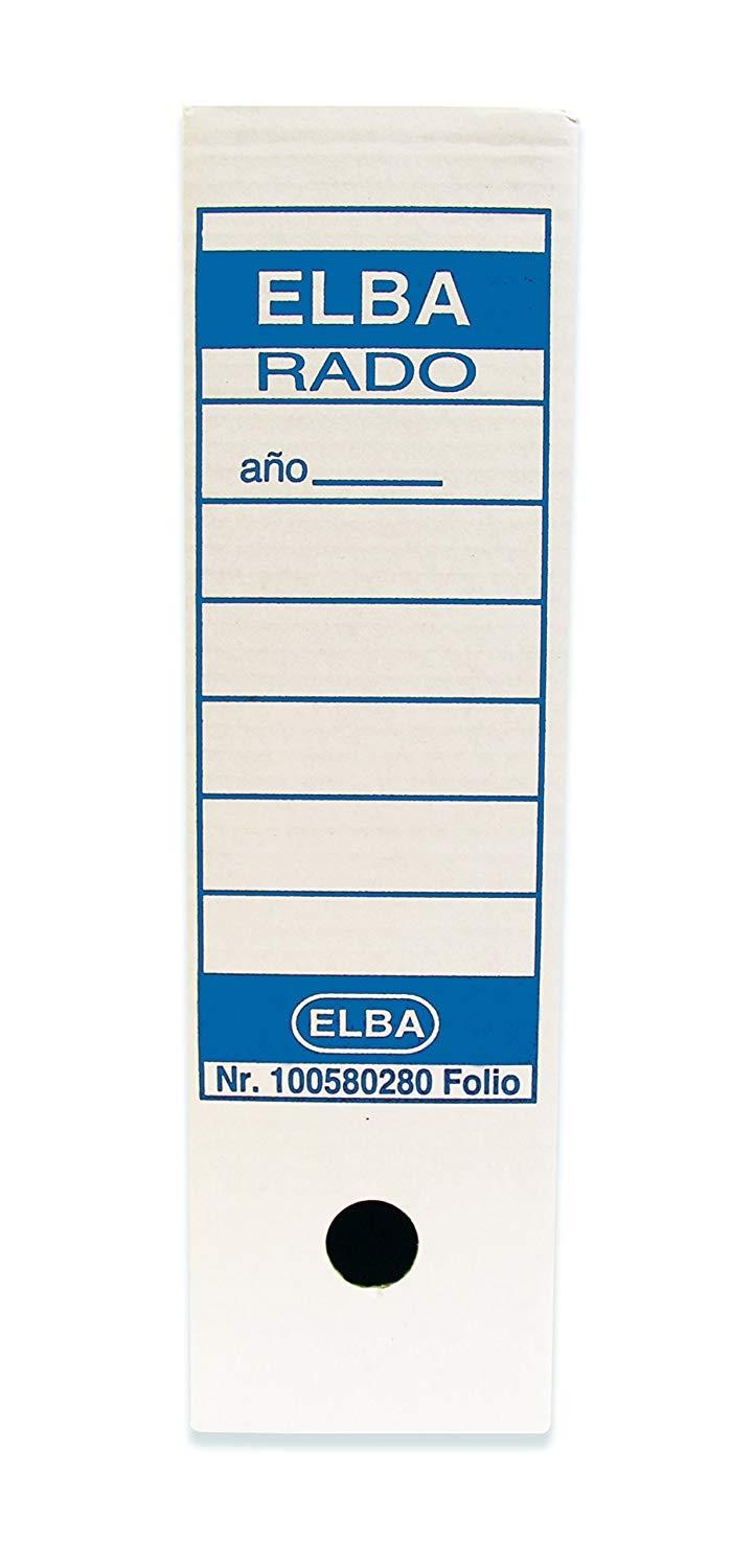 Elba Archivo Definitivo Folio Lomo 100Mm Blanco -50U-