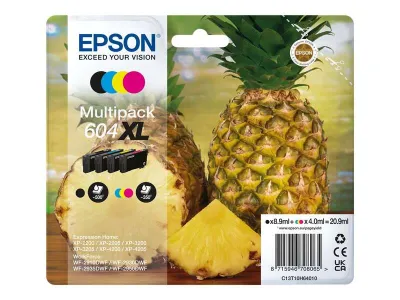 Epson 604XL Pack de 4 Cartuchos de Tinta Originales para Impresoras