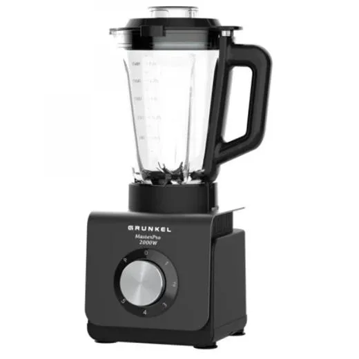 Grunkel Batidora De Vaso 2000W, 5 Velocidades,  Negro