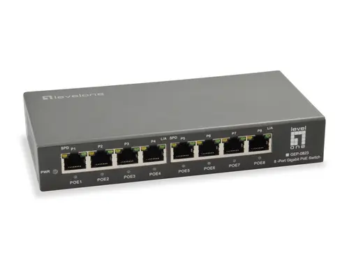 Level One GEP-0823 Switch No Gestión 8 Puertos PoE 10/100/1000 120W