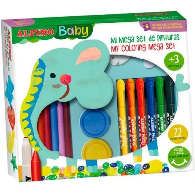 Alpino Mega Set De Pinturas Baby Para Niños - 36 Piezas Surtidas