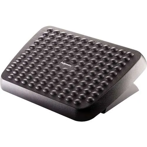 Fellowes Reposapies Ajustable Ergonómico con Superficie Estilo Masaje, Negro