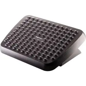 Fellowes Reposapies Ajustable Ergonómico con Superficie Estilo Masaje, Negro