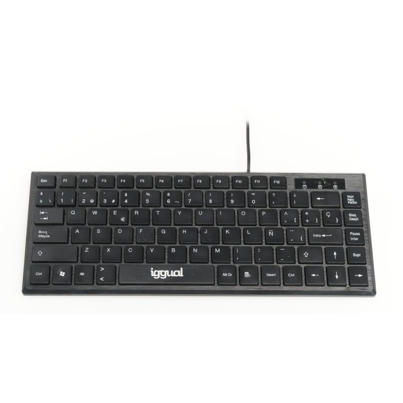 Iggual Teclado Usb Compacto Tkl Slim Tkl-Usb Negro