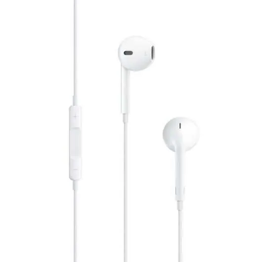 Apple Earpods Auriculares Binaurales - Microfono Integrado - Control De Volumen - Jack 3.5Mm - Color Blanco