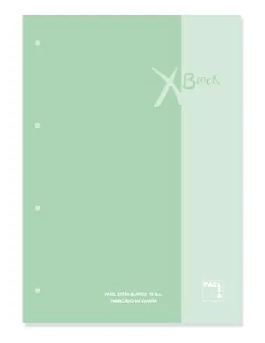 Pacsa Recambio 100H A4 Encolado 90Gr 5X5 + Greca 4 Taladros