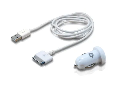 Kit Apple Cargador Conceptronic Para Coche A 2 Usb 5V 2A Y Cable Usb Apple 1105228