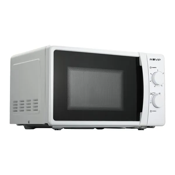 Muvip Microondas - Capacidad 20L - Potencia 700W - 6 Niveles De Potencia - Temporizador 30Min - Descongelacion - Color Blanco