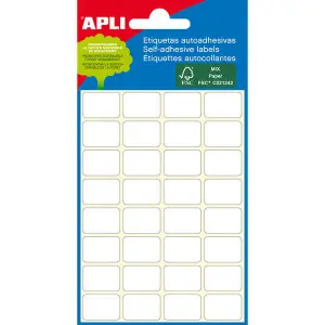 Apli Etiquetas Minibolsa Blancas Ø 13mm - 6 Hojas
