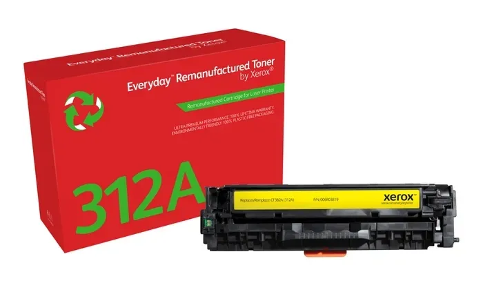 HP CF382A Amarillo Cartucho de Tóner Remanufacturado - Reemplaza 312A