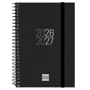 FINOCAM AGENDA ESPIR PARA ESTUDIANTES ESPIRAL E8-120X171MM SVH NEGRO CURSO 2026-2027