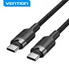 Vention Cable USB 2.0 Niquelado 60W 3A 2m Negro
