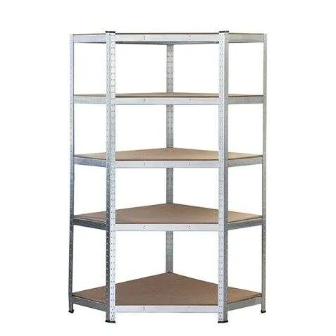 Blim Estanteria Galvanizada - 180X90X40X90Cm - 5 Baldas Ajustables - Soporte 175Kg Por Balda - Espesor Acero 0.62Mm - Espesor Estantes De Madera Mdf 4Mm - Facil Montaje - Color Gris