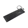 TooQ Teclado Silencioso USB 105 Teclas Color Negro