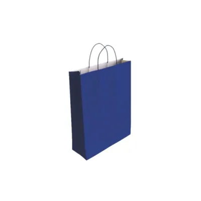 Bismark Bolsa de Papel Celulosa Azul 32x10x24cm