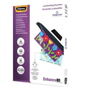 Fellowes Fundas De Plastificar 80 Micras A3 Brillo Pack 100 Unidades