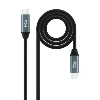 Nanocable Cable USB 3.2 Gen2X2 100W 4K/60Hz USB-C M/M 0.5m Negro