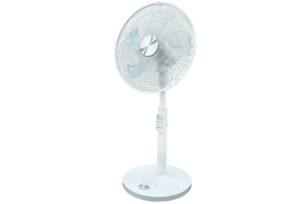 GRUNKEL VENTILADOR DE PIE 2-28W REGULABLE ULTRASILENCIOSO PROGRAMABLE 12 VELOCIDADES BLANCO