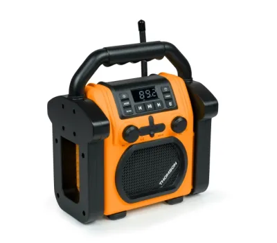 Thomson WKR60BT Radio y Altavoz 30W Resistente a Salpicaduras y Polvo Naranja