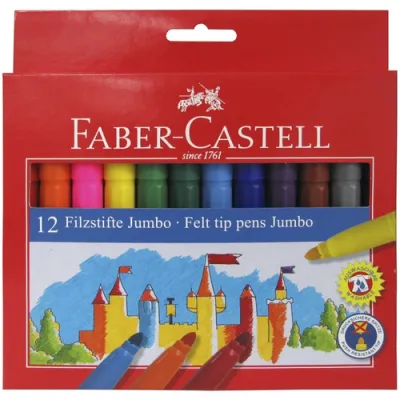 Faber Castell Rotuladores Jumbo Colores Surtidos Estuche 12 Ud