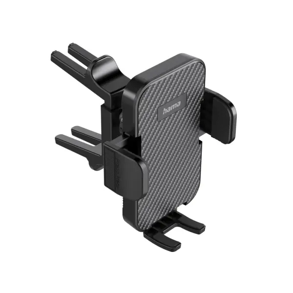 Hama Soporte de Coche Universal para Smartphone - Pinza para Rejilla - Color Negro - Peso Max 230g