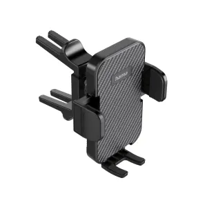 Hama Soporte de Coche Universal para Smartphone - Pinza para Rejilla - Color Negro - Peso Max 230g