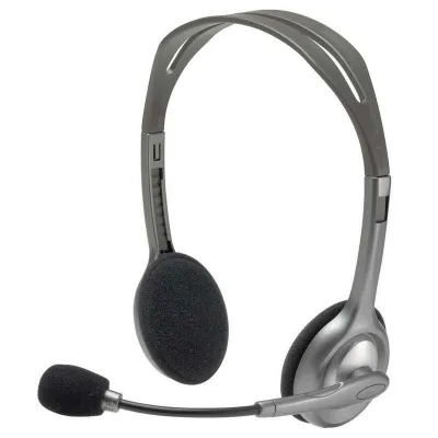 Logitech Auriculares H110 con Micrófono y Conexión Jack 3.5