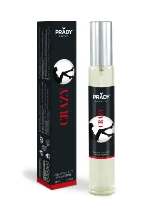 Prady Colonia de Mujer Crazy - Frasco de 33 ml - Spray Pulverizador
