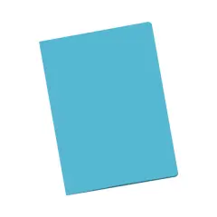 Dohe Pack de 50 Subcarpetas de Cartulina 180gr - Tamaño Folio - Ranura para Fastener - Color Azul Claro