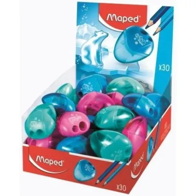 Maped I-Gloo Sacapuntas 2 Orificios Con Depósito Gran Capacidad Ergonomico